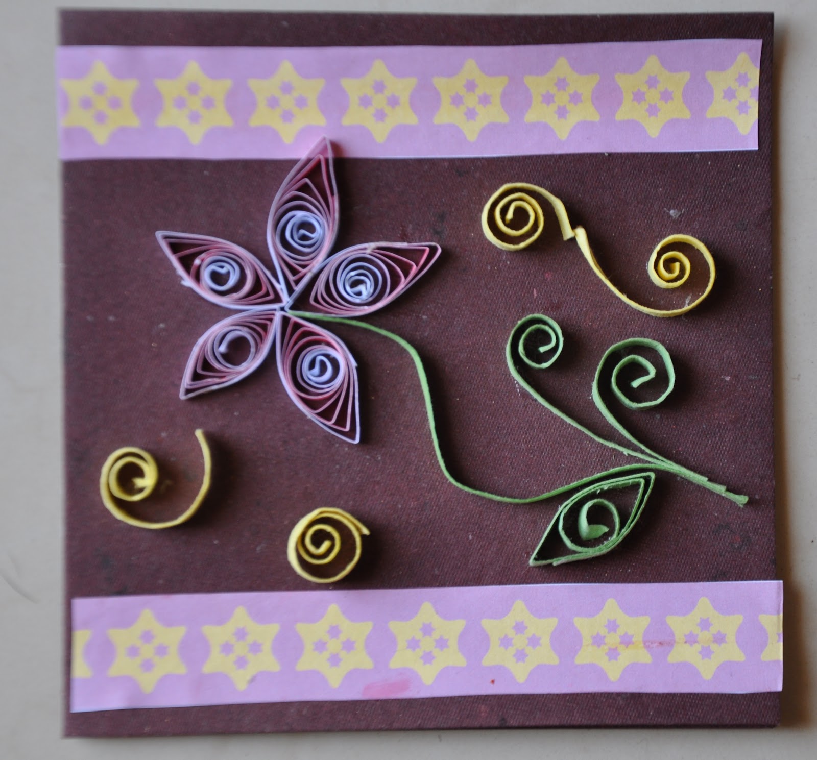 Paper quilled cards.