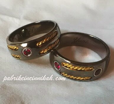 model cincin kawin hitam