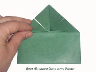 лягушка из бумаги схема