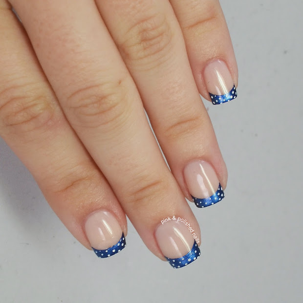 pink & polished navy french tips