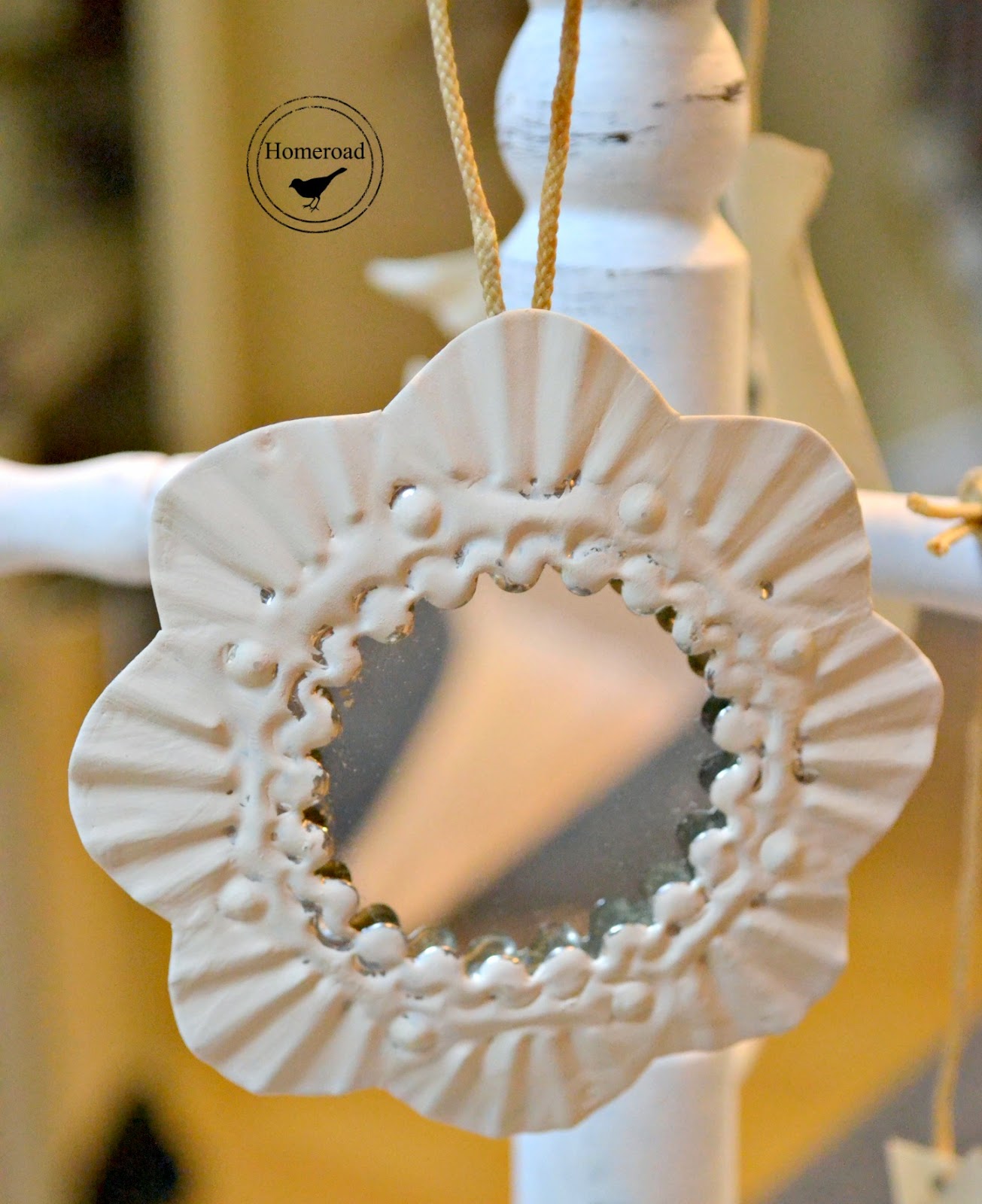 Chalk Painted Metal Christmas Ornaments Homeroad