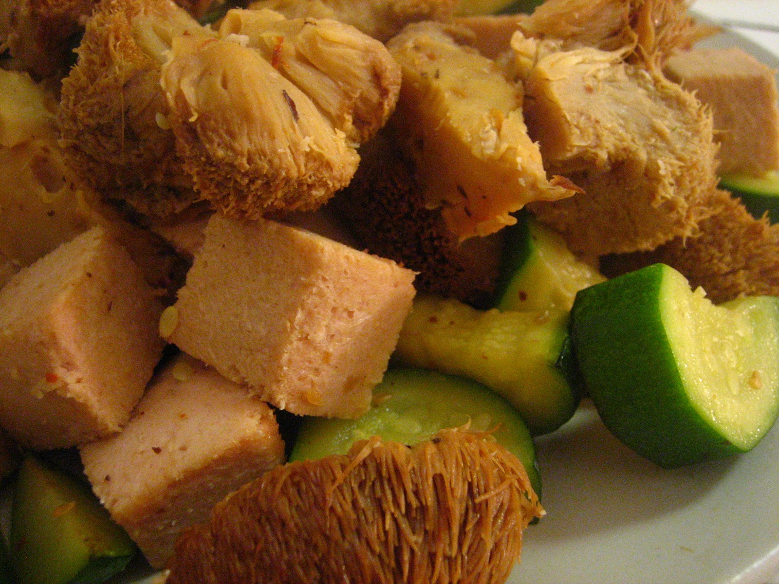 125 Buddhist Vegetarian Recipes: #6 Spicy Vegetarian Meat with Mushroom