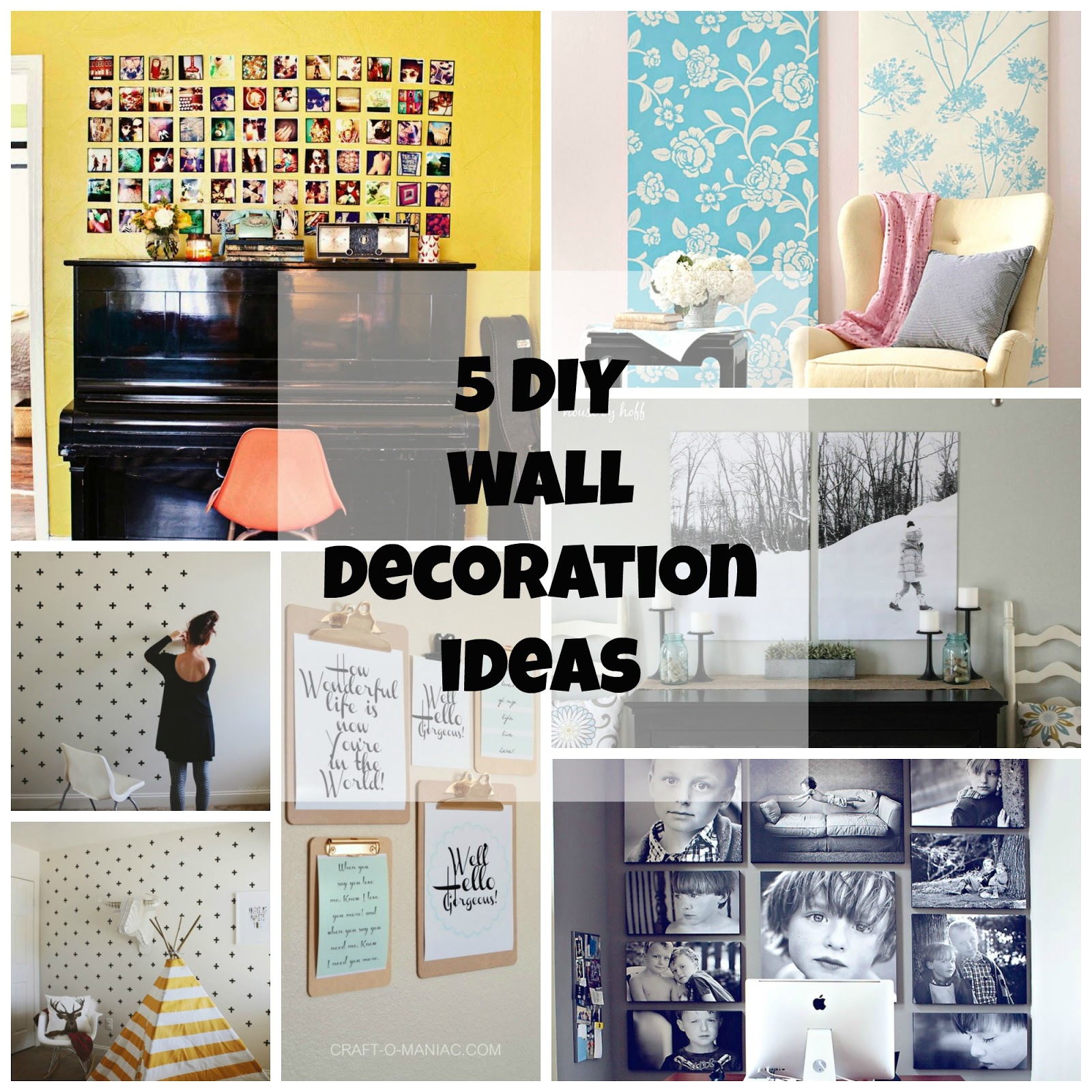 5 DIY Wall Decorating Ideas - Smells Like Coffee