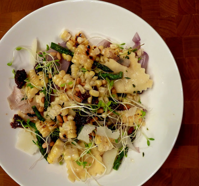 Cracked Pepper Ravioli With Fresh Corn
