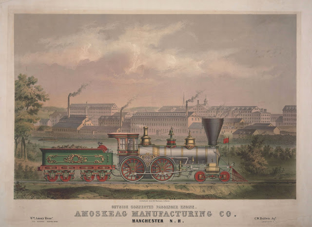 locomotive builder's lithograhic print