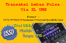 Transaksi bebas Pulsa Via XL UMB