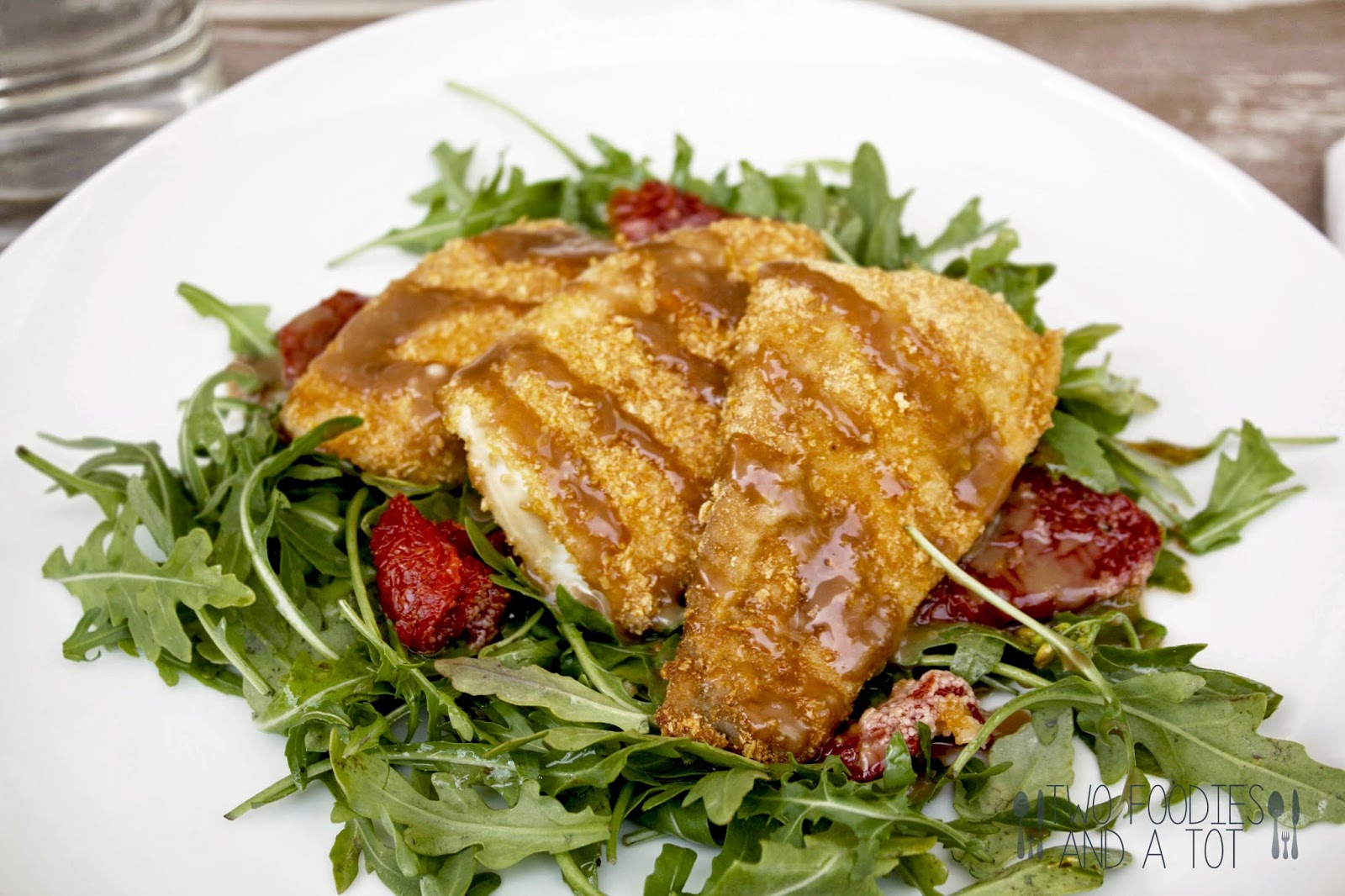Two foodies and a tot Breaded tilapia with honey balsamic glaze