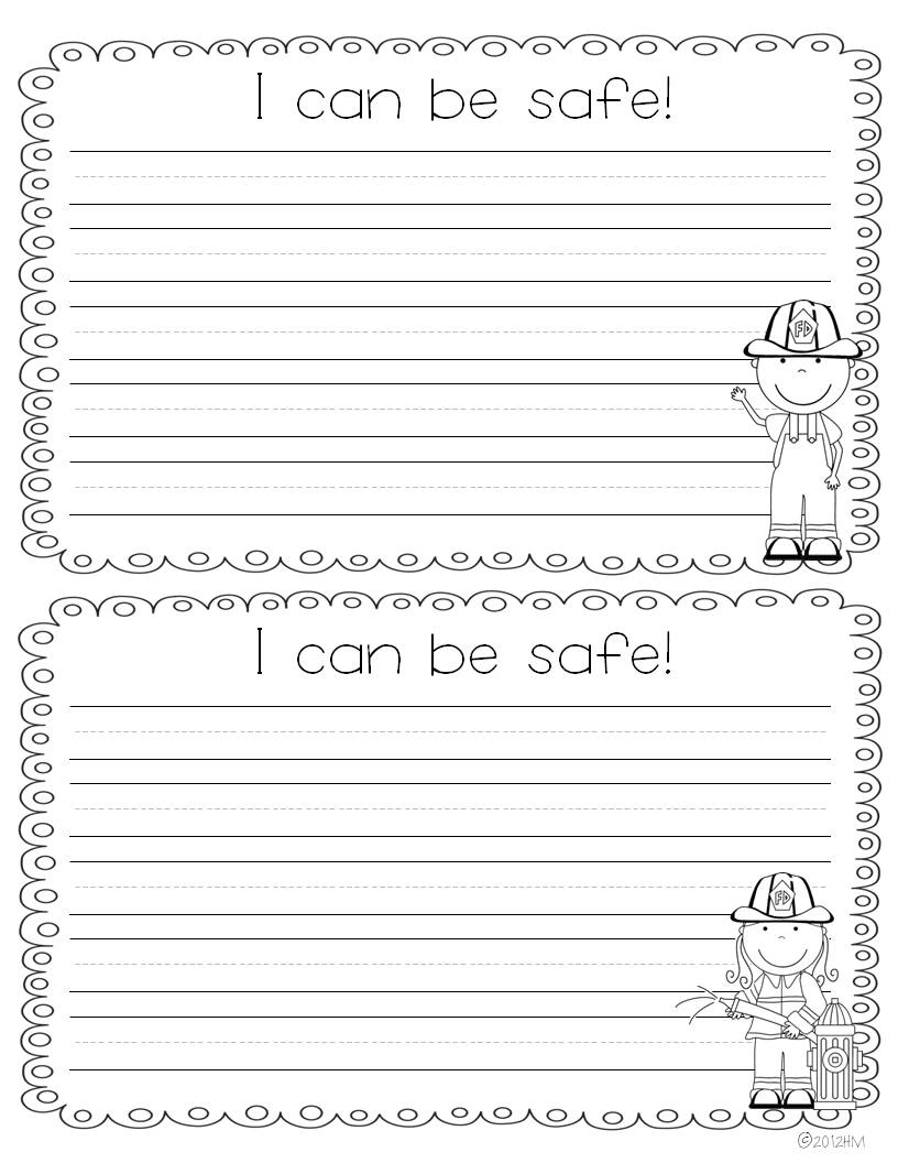 worksheet Fire Safety Worksheet fire safety week miss kindergarten i also created some fun writing templates for students to write about how they can stay safe and their plans