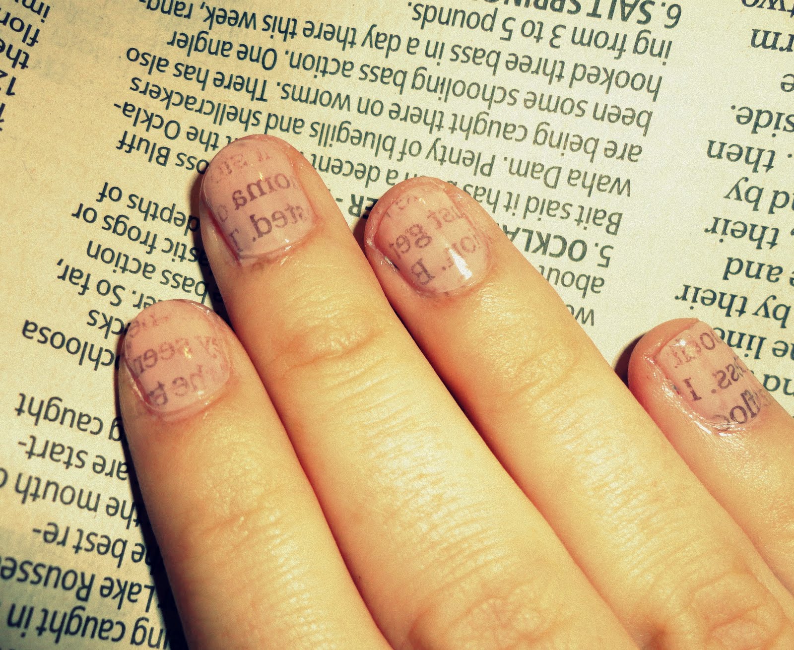 Newsprint Nails One To Nothin'