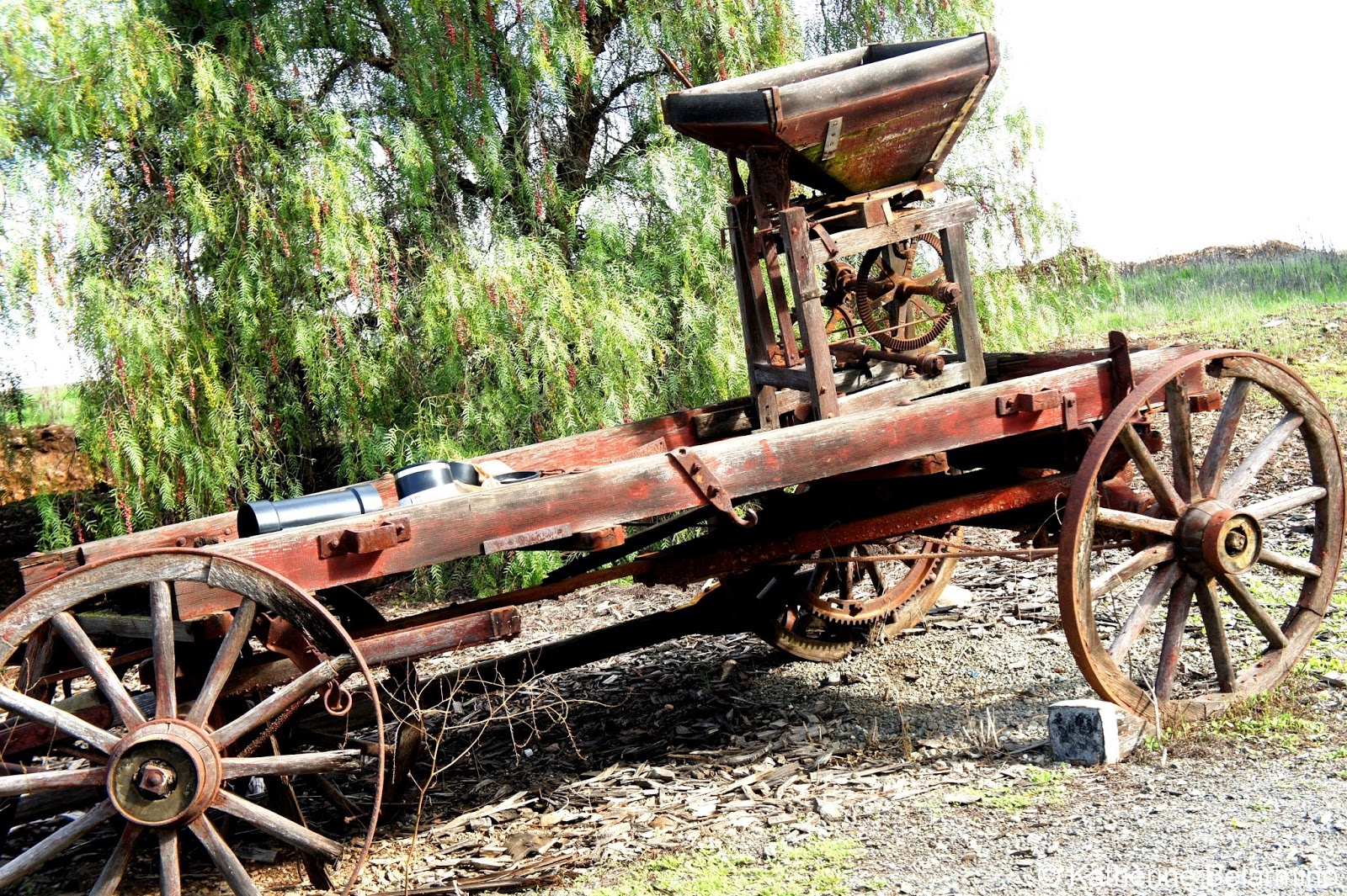 Rusted Wine Machinery at Charles R Vineyard Rusted Wine Machinery at Charles R Vineyard Livermore Wineries Northern California
