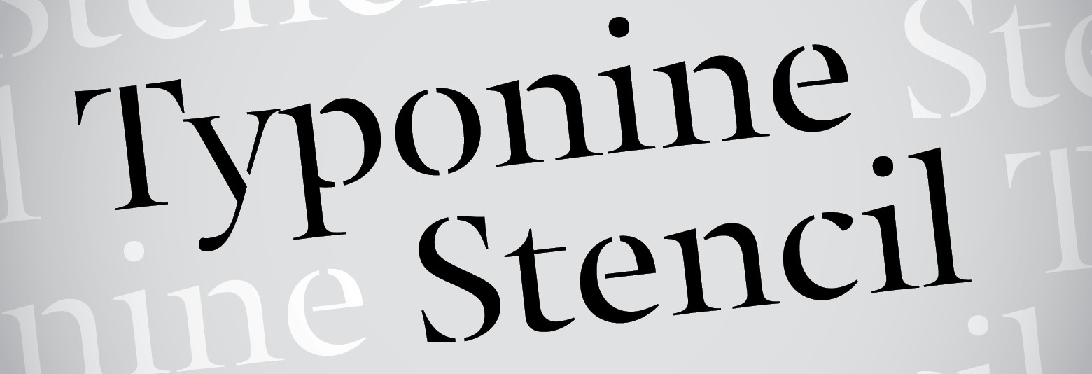 stencil fonts