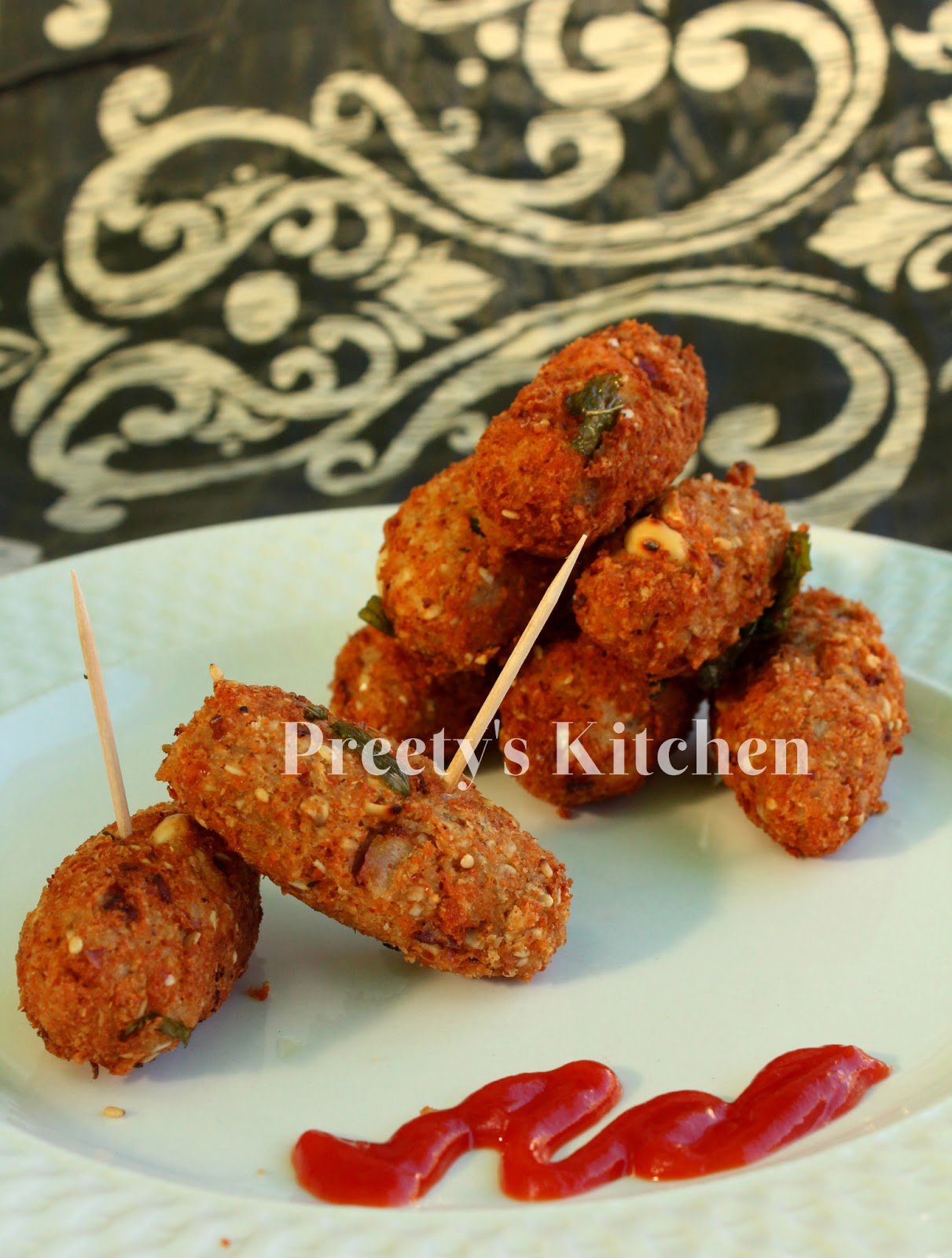 Preety's Kitchen Paneer & Peanut Fingers / Paneer Aur Moongfali Ke