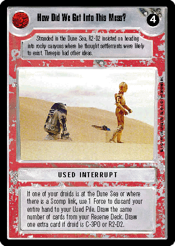 Tigram Jamiro Star Wars Hoth Limited 1996 LS Uncommon CCG Card