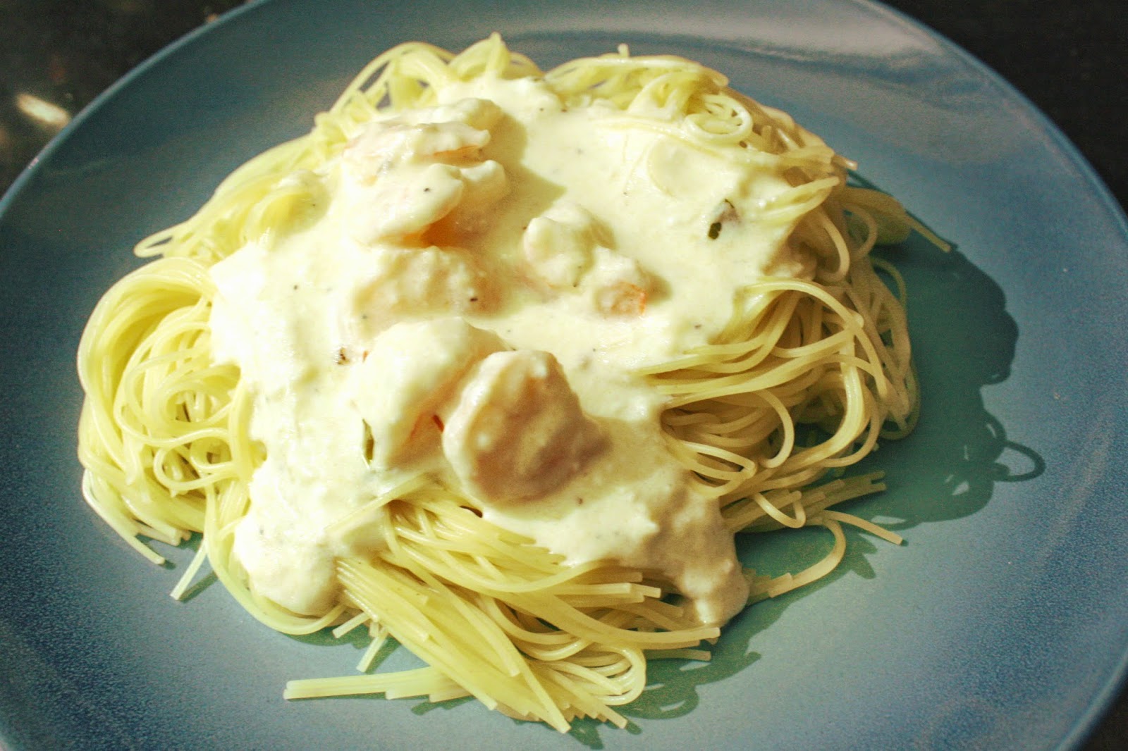 Greek Yogurt Shrimp Alfredo EmilyCanBake