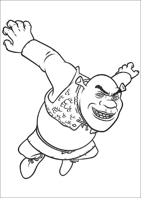 Unique Comics Animation: top shrek coloring pages 02