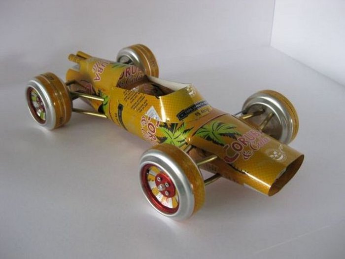 Cars from beer cans