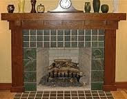 Craftsman style fireplace