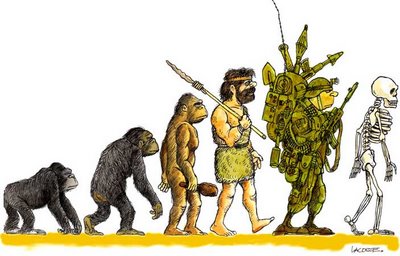 La evolución del hombre  Evolving-evolution+militar