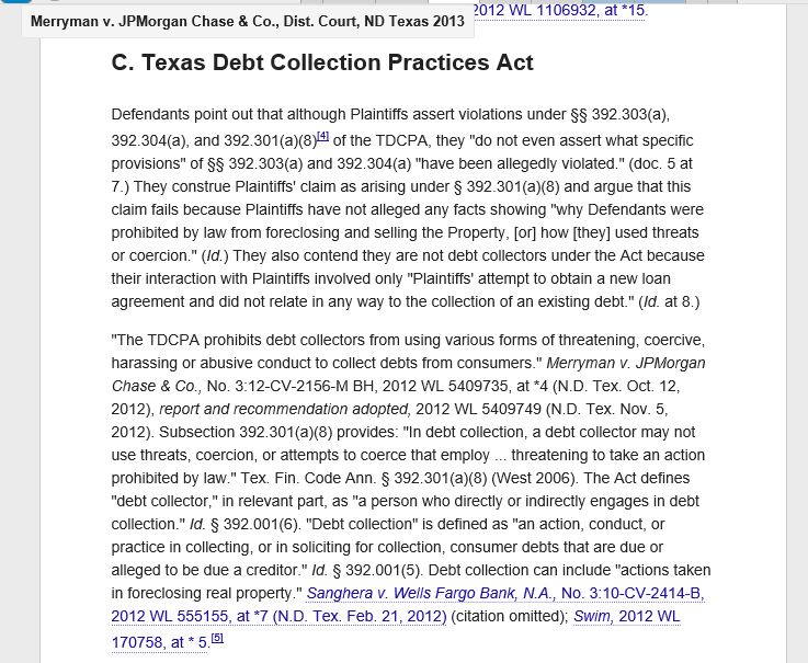 Consumer Debt Litigation (Texas) Counterclaim under the FDCPA and the