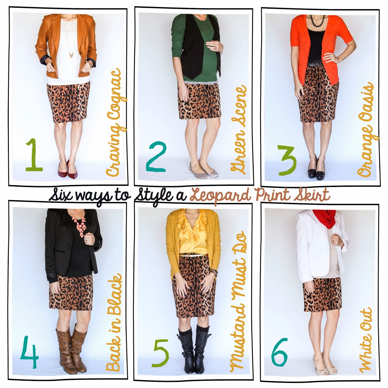 Tutor My Style Six Ways to Style{Leopard Print Skirt}