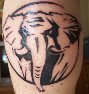 Tribal Elephant Tattoo
