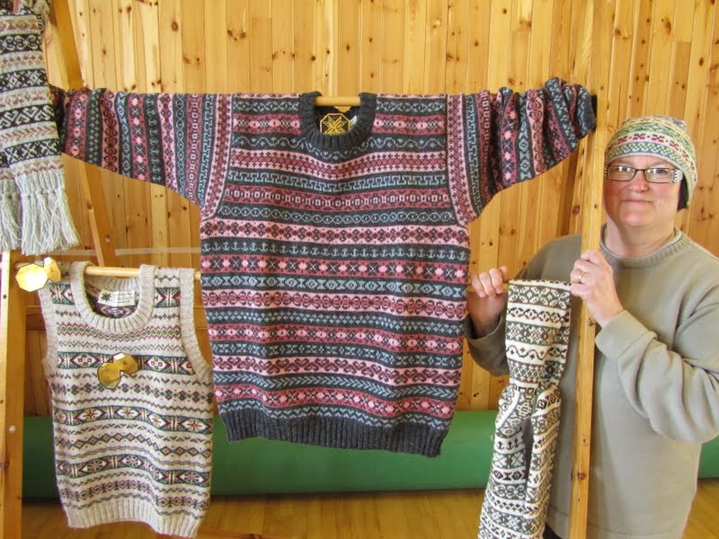 Fair Isle Fair Isle Crafts Knitwear & Knitting table display for