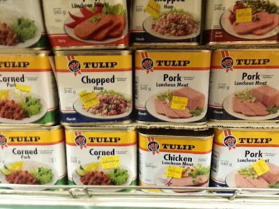 Tulip is a Danish company that makes a version of Spam; it's both a competitor of Hormel (the Spam creator) and a collaborator in some markets. Spam Spam Spam Spam Tulip!