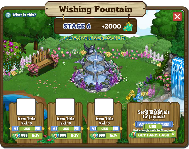 FarmVille Wishing Fountain Look Inside FarmVille Wishing Fountain Look Inside
