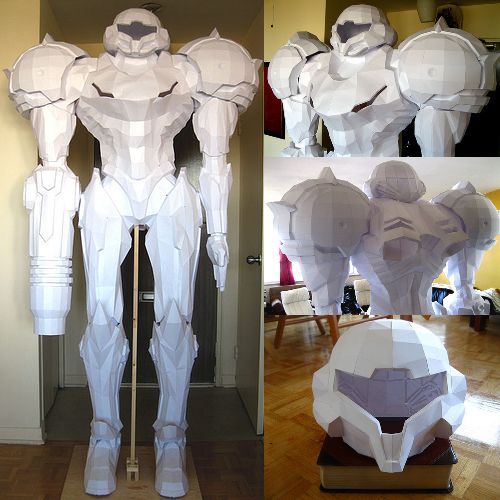 Metroid+Pepakura Samus Pepakura http://tektonten.blogspot.com/2012/08/metriod ...