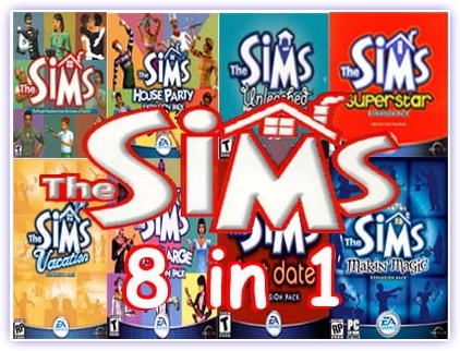 تحميل لعبة سيمز Sims النسخة الكاملة 2013 The+sims+1+Expansion+pack+8+in+1
