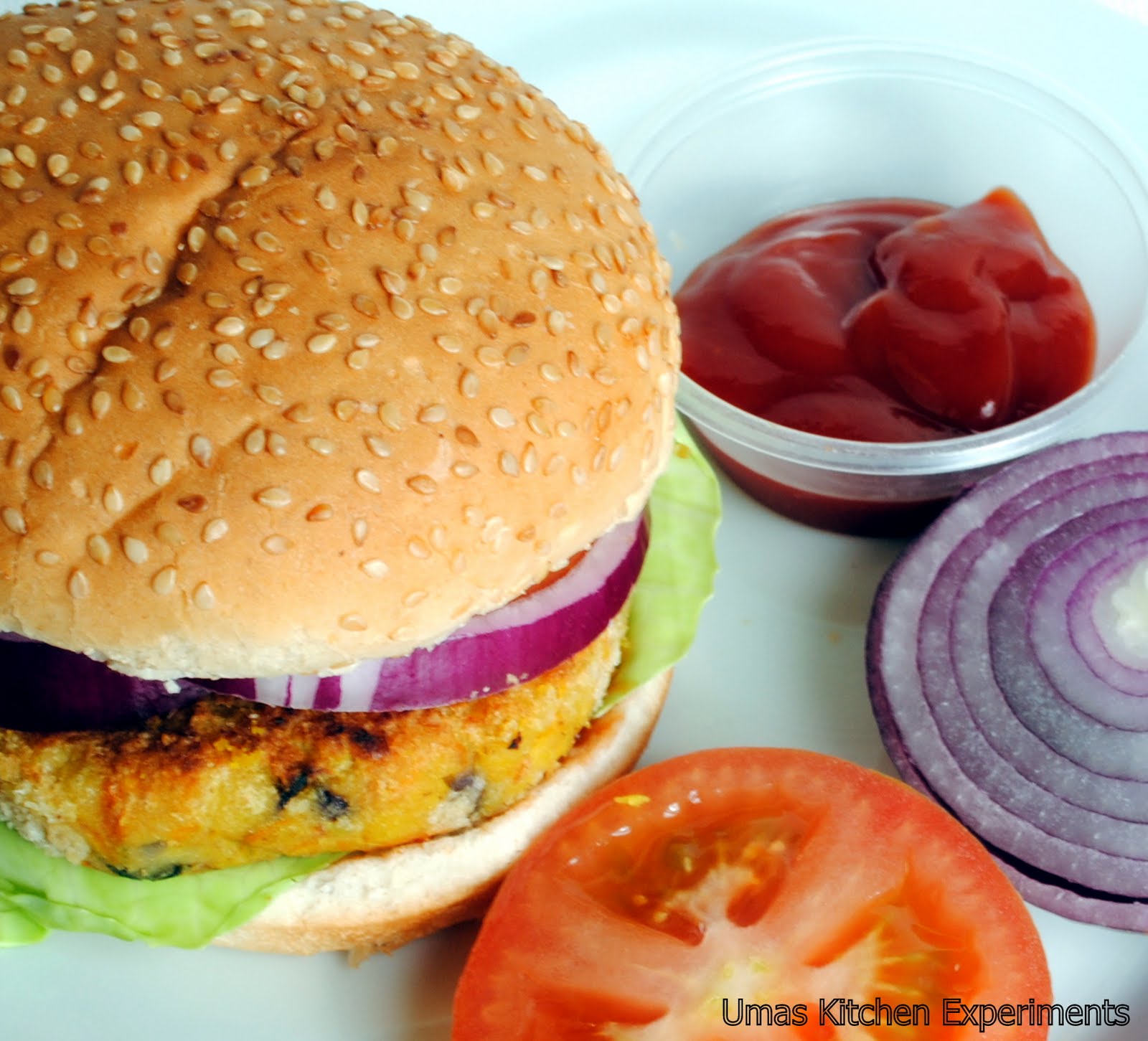 Chickpea Burger Indian Style Indian Curry Trail