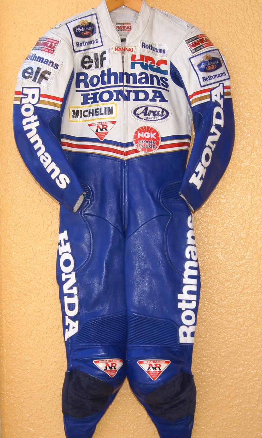 samurai‐bikers NANKAI Lether Racing Suit Rothmans Honda Mick Doohan official replica NSR500