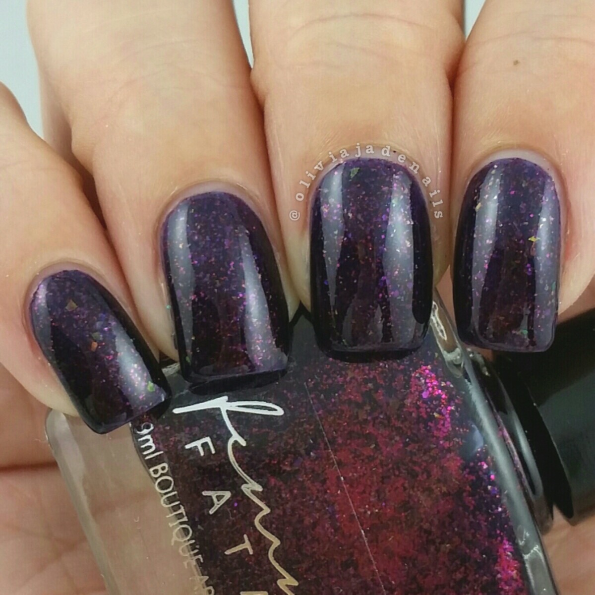 Femme Fatale Cosmetics Noctis Labyrinthus swatched by Olivia Jade Nails