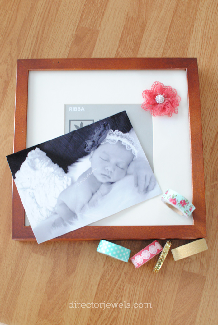 Washi Tape Picture Frame Mats DIY Project, Decorating Idea