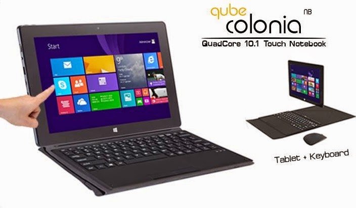qube colonia touch notebook 10 1 inch windows 8 1 tablet with windows tablet with keyboard