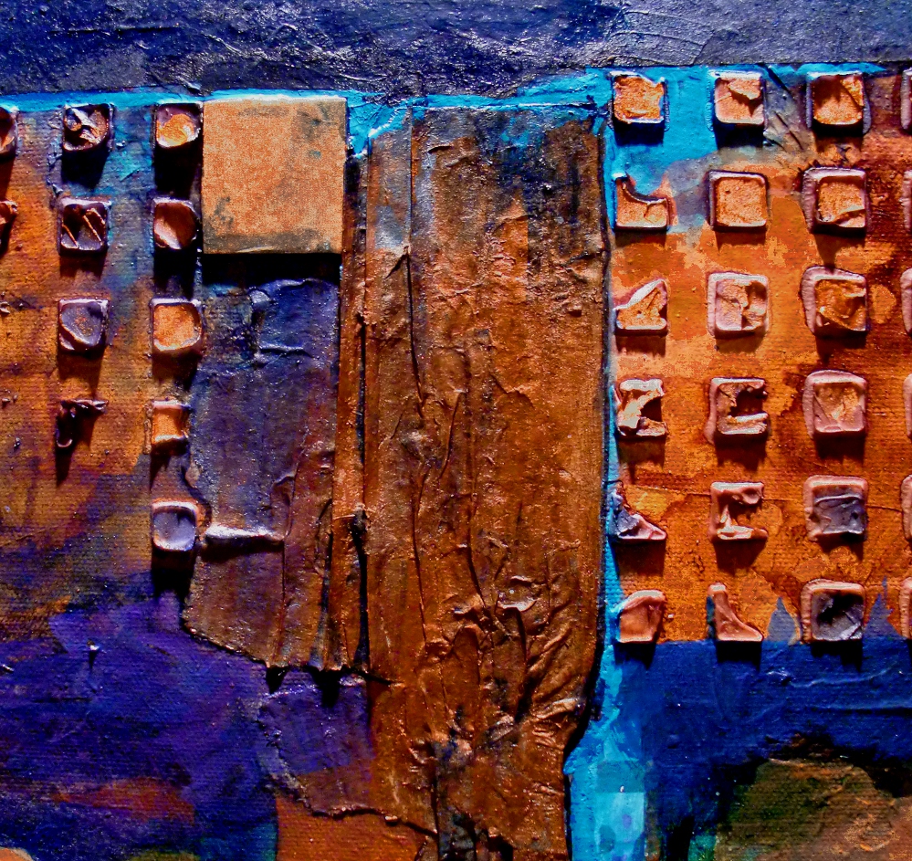 CAROL NELSON FINE ART BLOG "TUCSON" 12054 mixed media desert abstract