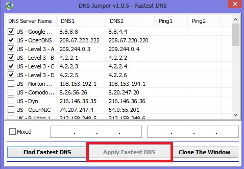 DNS Jumper