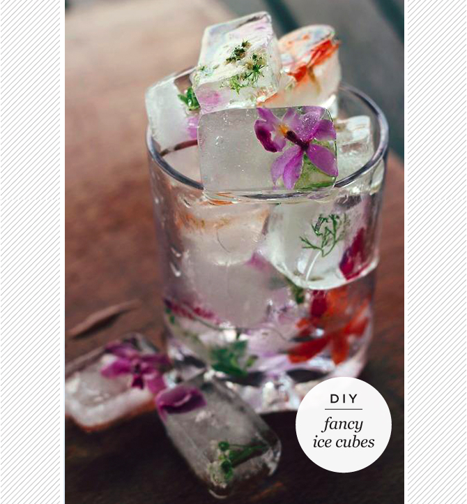 Maiko Nagao Fancy ice cubes for your garden party or wedding