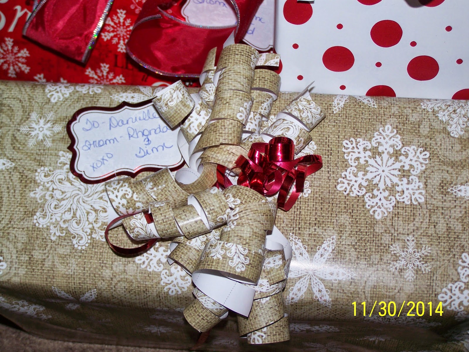 to the Tralace Wrapping paper bows