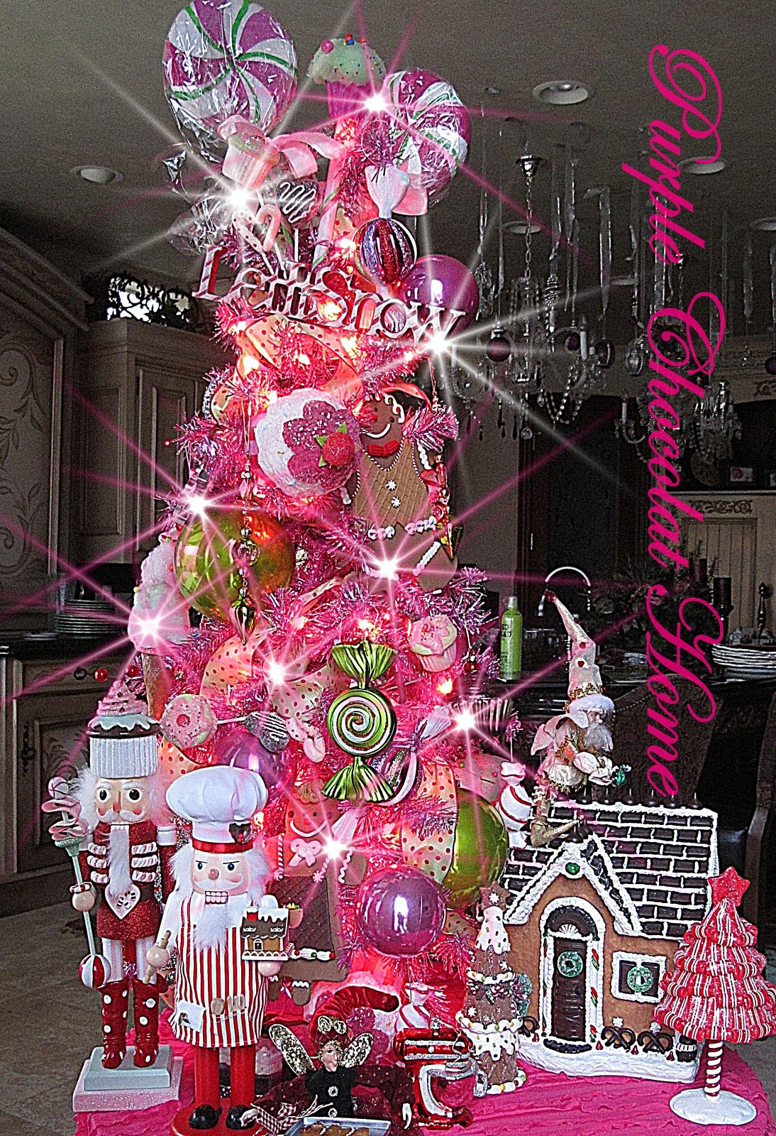 Visions of Sugarplums Tree For My Kitchen Purple Chocolat Home