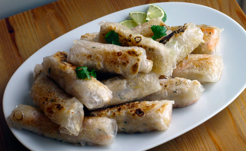 friterade vårrullar recept