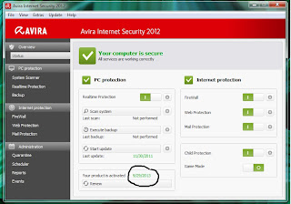 Serial Number Avira Premium & Internet Security 2013 Full