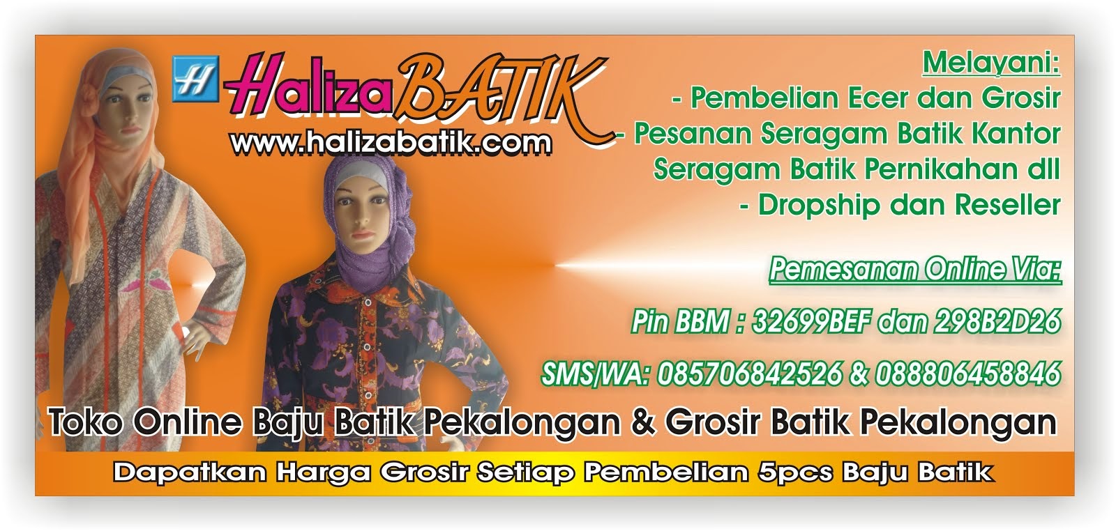 Grosir Batik Pekalongan, Model Batik Haliza, Baju Batik Haliza