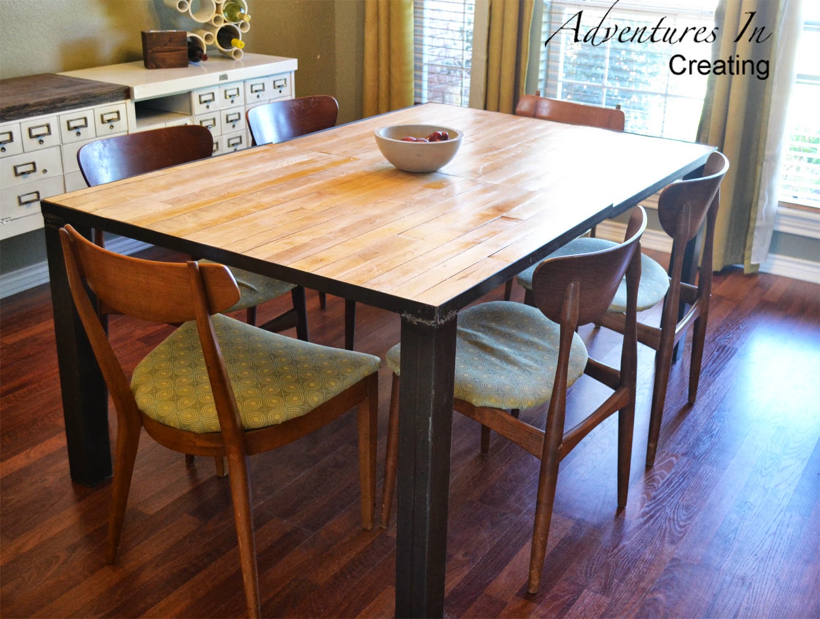 Adventures In Creating Reclaimed Gym Floor Dining Table