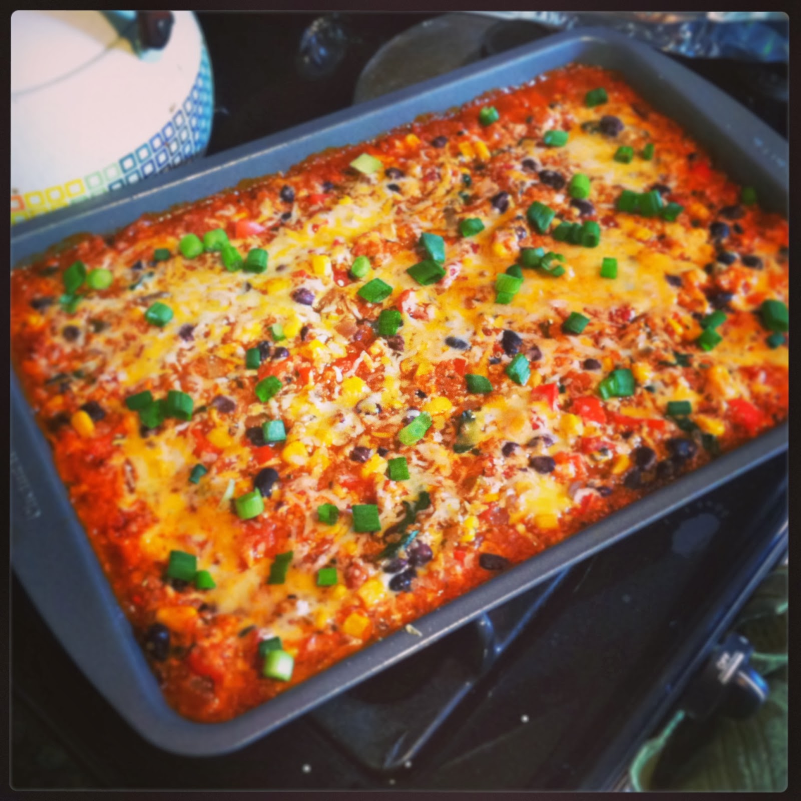 BinomialBaker Quinoa Enchilada Casserole