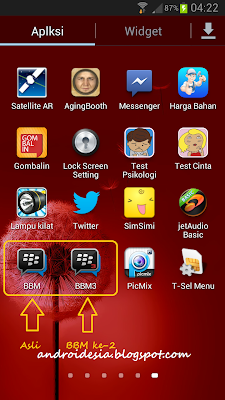 Install BBM Android 2 Aplikasi Sekaligus dalam Satu Smartphone