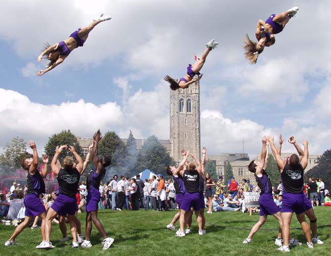 Basket Toss Stunt