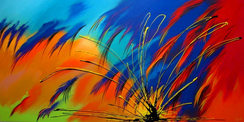 Abstractos colores vivos pintura acrilico | Arte Pinturas al Óleo Abstractos colores vivos pintura acrilico | Arte Pinturas al Óleo