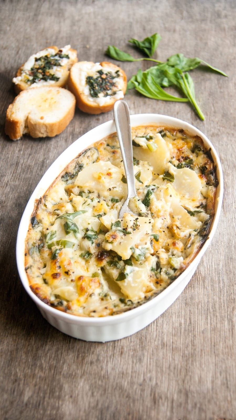 Always Hungry Spinach and Potatoes Au Gratin