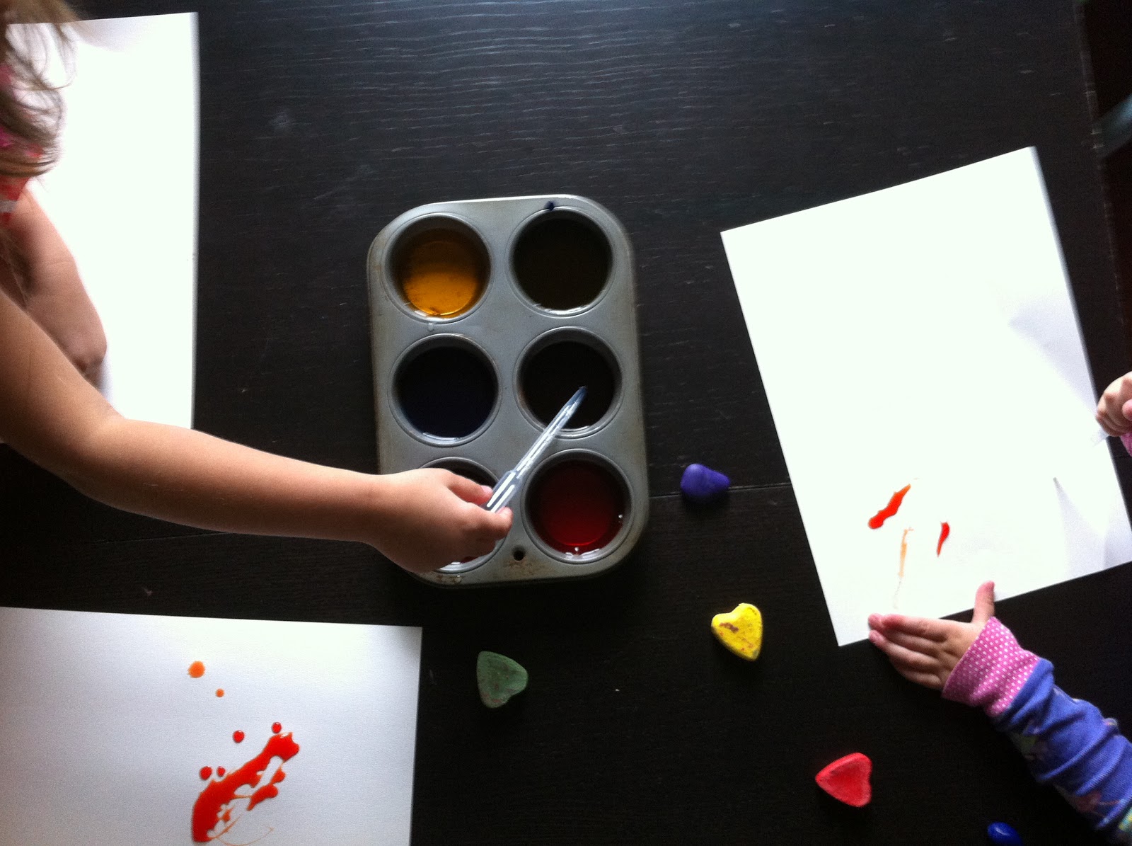 A Childhood List 137) Eye Dropper and Watercolor Painting